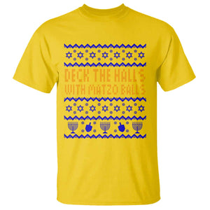 Funny Ugly Hanukkah T Shirt Deck The Halls With Matzo Balls Jewish Gift TS12 Daisy Print Your Wear