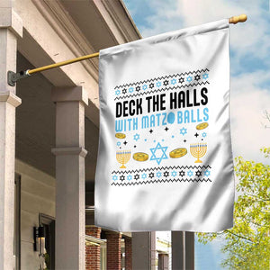 Deck The Halls With Matzo Balls Garden Flag Funny Ugly Jewish Holiday Gift TS12 Print Your Wear