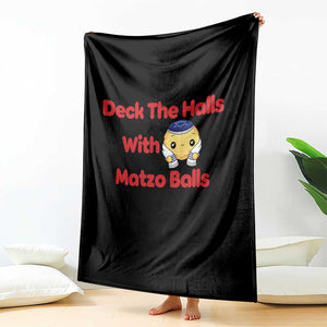 Deck The Halls With Matzo Balls Throw Blanket Religious Jewish Holiday Gift TS12 Print Your Wear