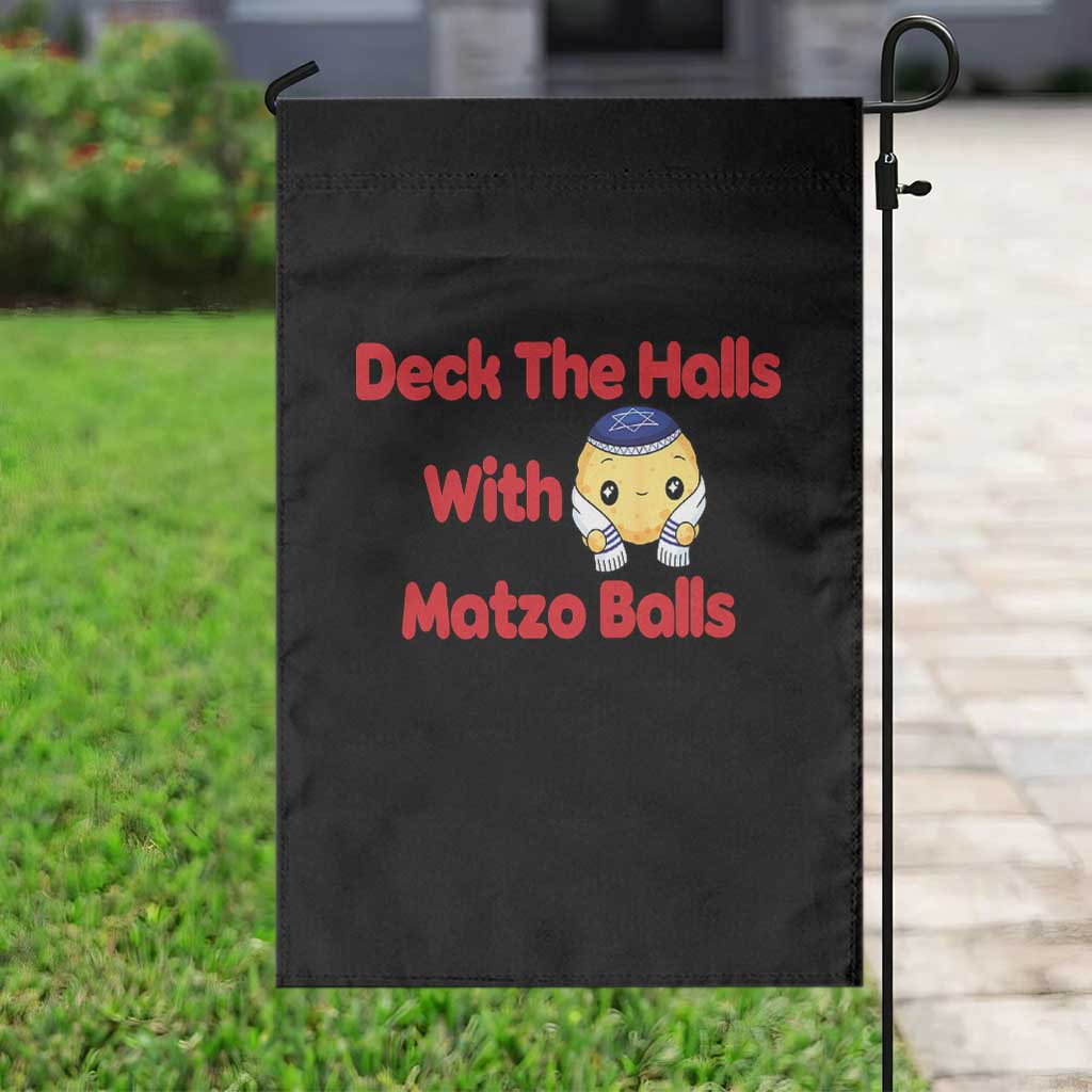 Deck The Halls With Matzo Balls Garden Flag Religious Jewish Holiday Gift TS12 Print Your Wear