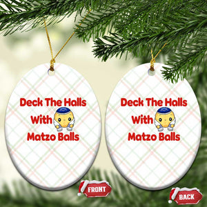 Deck The Halls With Matzo Balls Ceramic Ornament Religious Jewish Holiday Gift TS12 Print Your Wear