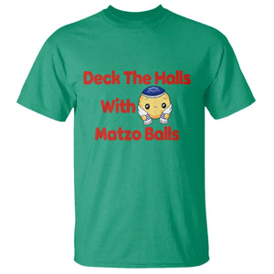 Deck The Halls With Matzo Balls T Shirt Religious Jewish Holiday Gift TS12 Irish Green Print Your Wear