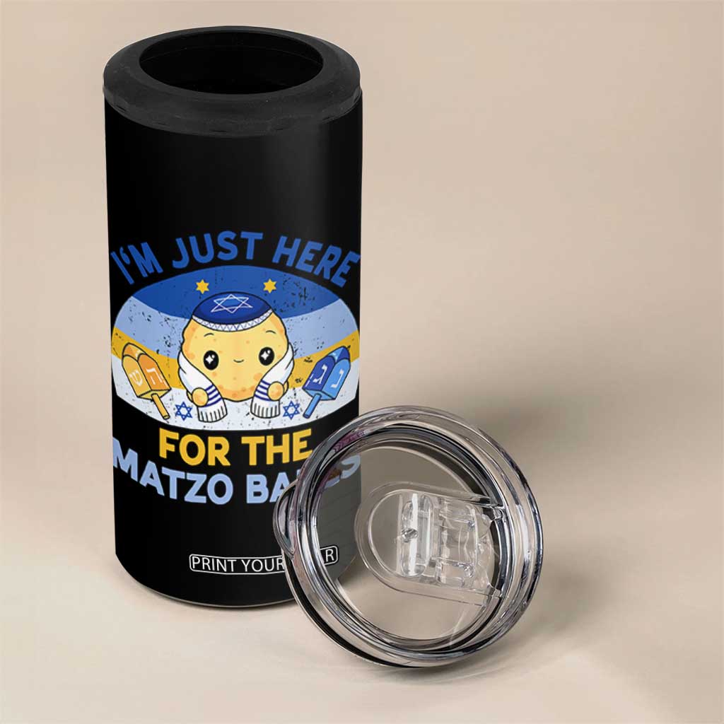 Im Just Here For The Matzo Balls 4 in 1 Can Cooler Tumbler Funny Jewish Holiday Gift TS12 Print Your Wear