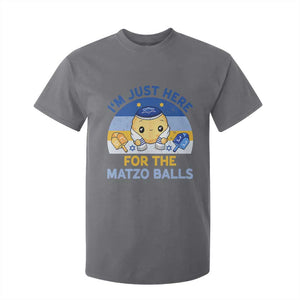Im Just Here For The Matzo Balls T Shirt For Kid Funny Jewish Holiday Gift TS12 Charcoal Print Your Wear