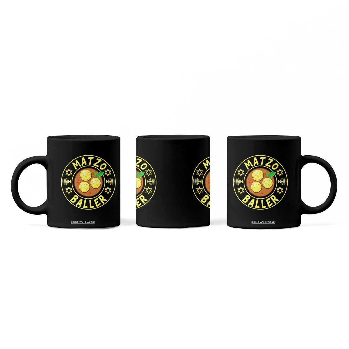 Funny Hanukkah Food Lover Gift Coffee Mug Matzo Baller TS12 Print Your Wear
