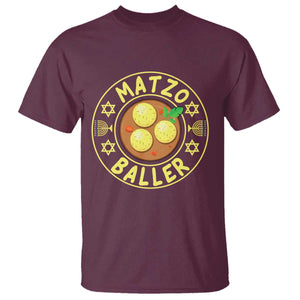 Funny Hanukkah Food Lover Gift T Shirt Matzo Baller TS12 Maroon Print Your Wear