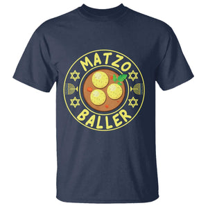 Funny Hanukkah Food Lover Gift T Shirt Matzo Baller TS12 Navy Print Your Wear