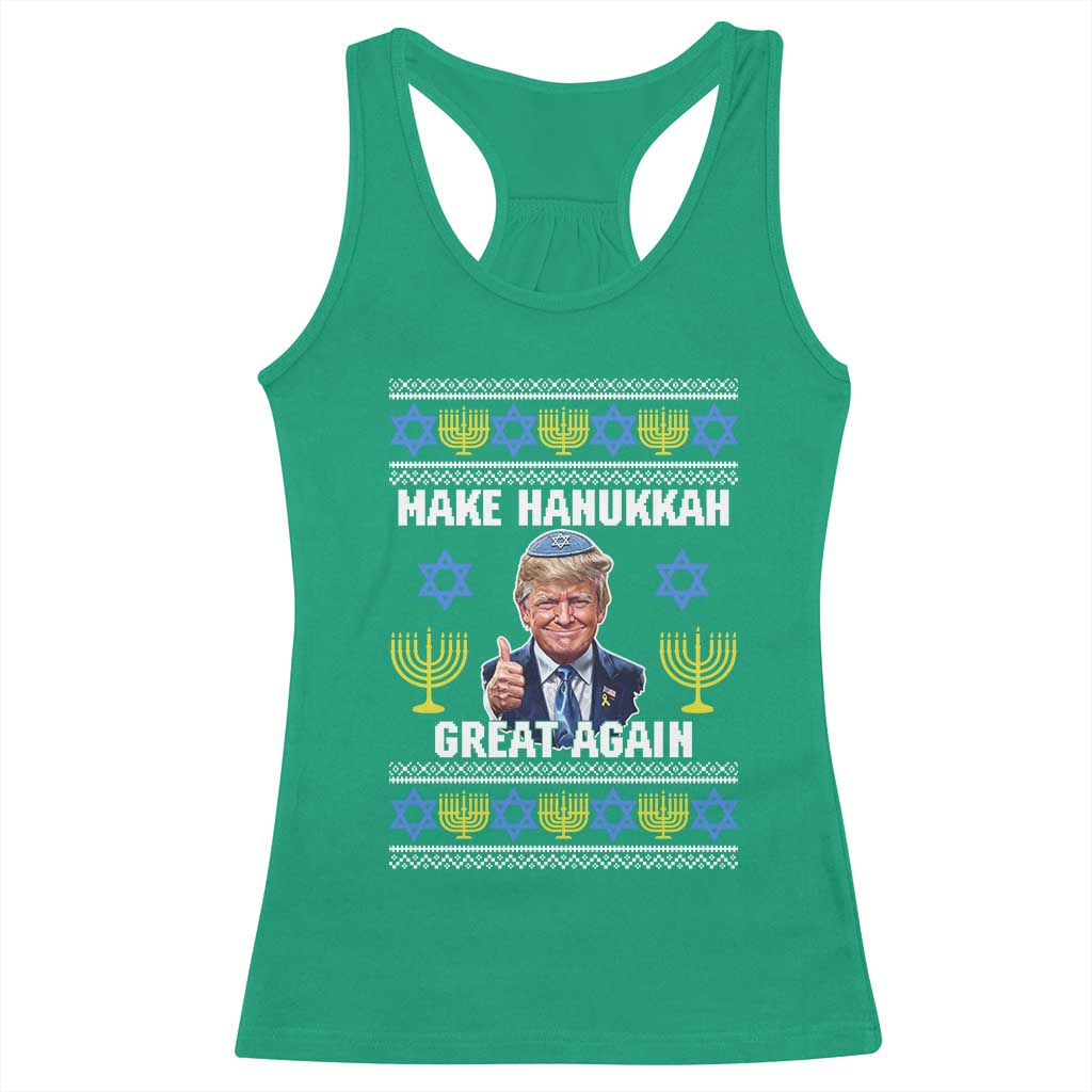 Make Hanukkah Great Again Racerback Tank Top Funny Ugly Jewish Holiday Gift TS12 Irish Green Print Your Wear