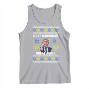 Make Hanukkah Great Again Tank Top Funny Ugly Jewish Holiday Gift TS12 Athletic Heather Print Your Wear