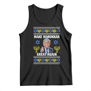 Make Hanukkah Great Again Tank Top Funny Ugly Jewish Holiday Gift TS12 Black Print Your Wear