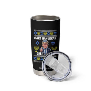 Make Hanukkah Great Again Tumbler Cup Funny Ugly Jewish Holiday Gift TS12 Print Your Wear