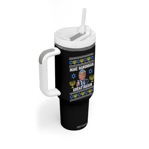 Make Hanukkah Great Again Tumbler With Handle Funny Ugly Jewish Holiday Gift TS12 Print Your Wear