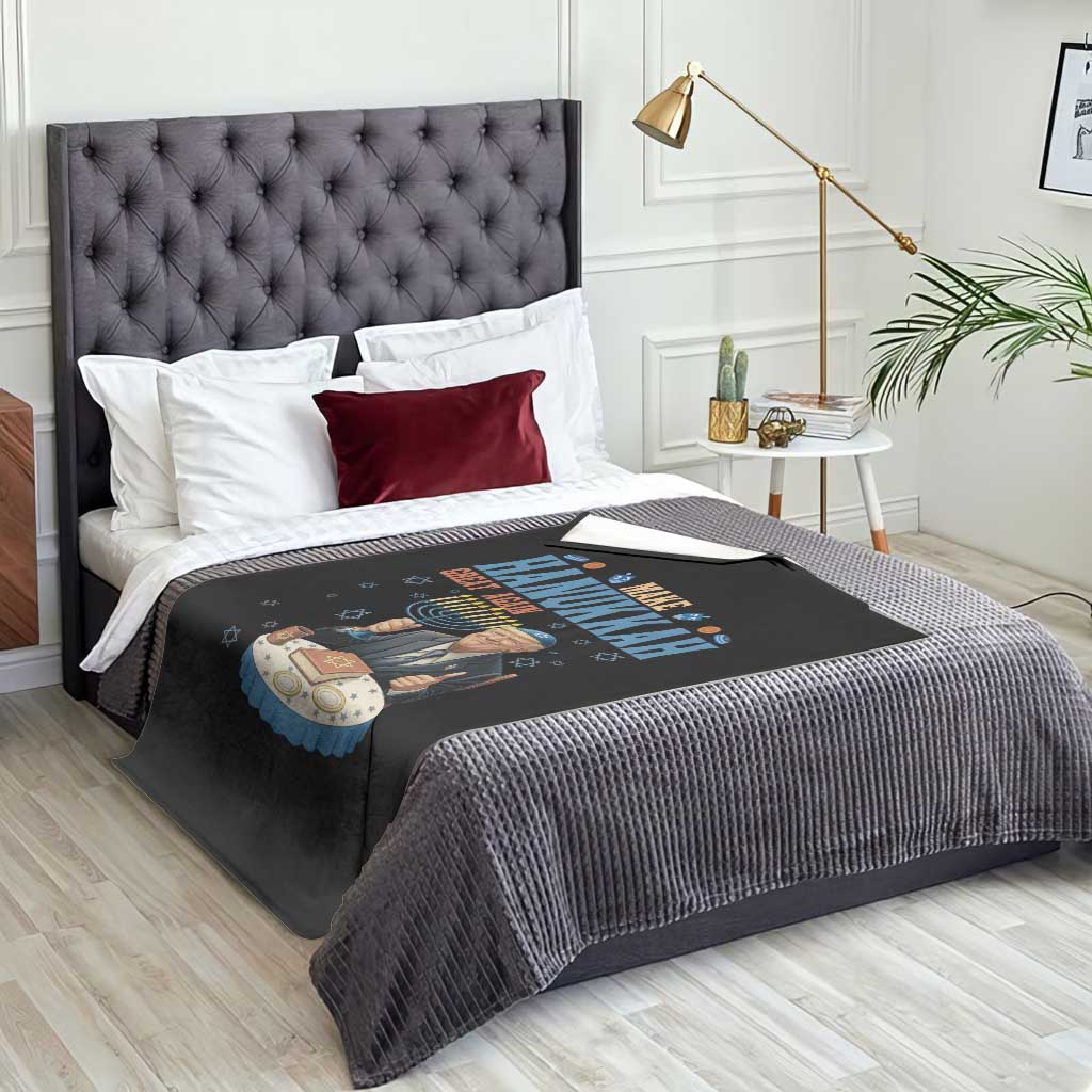 Funny Jewish Holiday Throw Blanket Make Hanukkah Great Again Ugly Gift TS12 Print Your Wear