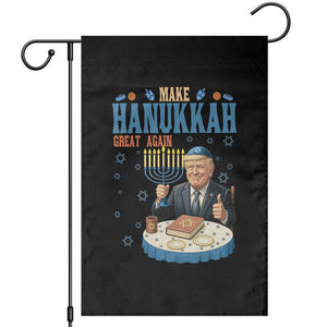Funny Jewish Holiday Garden Flag Make Hanukkah Great Again Ugly Gift TS12 Black Print Your Wear