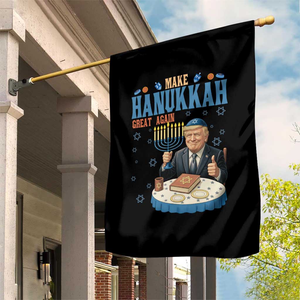 Funny Jewish Holiday Garden Flag Make Hanukkah Great Again Ugly Gift TS12 Print Your Wear