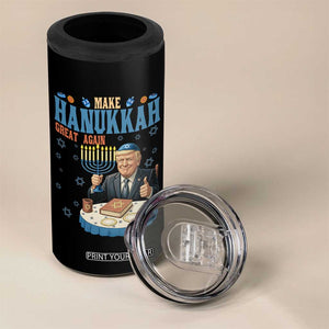 Funny Jewish Holiday 4 in 1 Can Cooler Tumbler Make Hanukkah Great Again Ugly Gift TS12 Print Your Wear