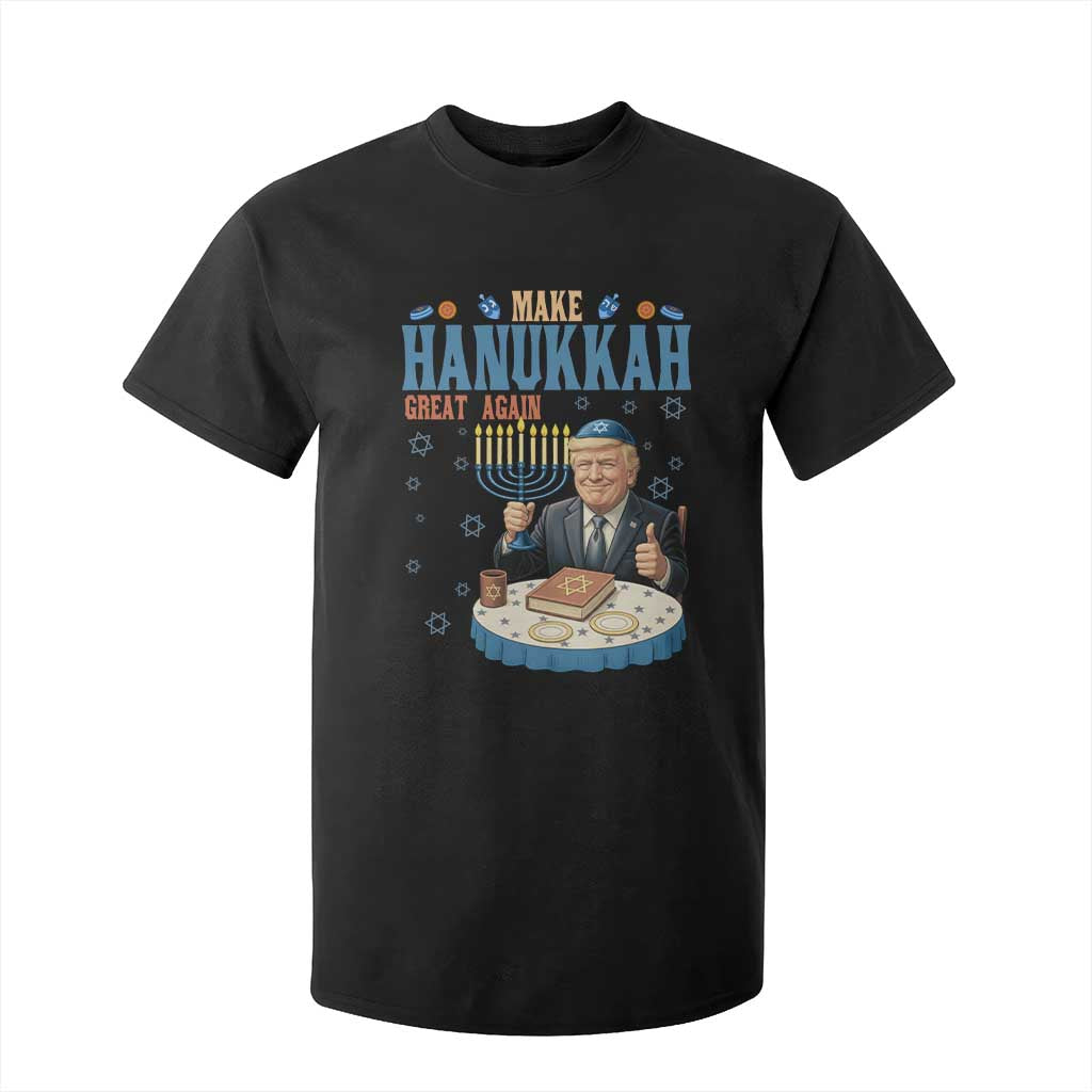Funny Jewish Holiday T Shirt For Kid Make Hanukkah Great Again Ugly Gift TS12 Black Print Your Wear