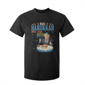 Funny Jewish Holiday T Shirt For Kid Make Hanukkah Great Again Ugly Gift TS12 Black Print Your Wear