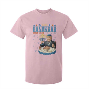 Funny Jewish Holiday T Shirt For Kid Make Hanukkah Great Again Ugly Gift TS12 Light Pink Print Your Wear