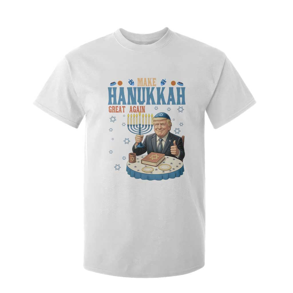 Funny Jewish Holiday T Shirt For Kid Make Hanukkah Great Again Ugly Gift TS12 White Print Your Wear