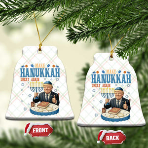 Funny Jewish Holiday Ceramic Ornament Make Hanukkah Great Again Ugly Gift TS12 Print Your Wear