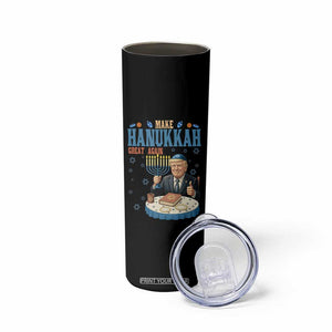 Funny Jewish Holiday Skinny Tumbler Make Hanukkah Great Again Ugly Gift TS12 Print Your Wear