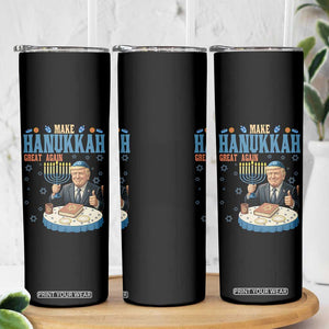 Funny Jewish Holiday Skinny Tumbler Make Hanukkah Great Again Ugly Gift TS12 Print Your Wear