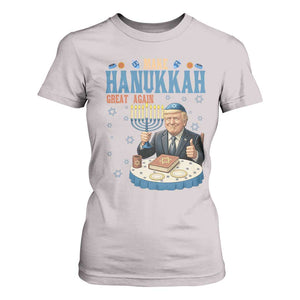 Funny Jewish Holiday T Shirt For Women Make Hanukkah Great Again Ugly Gift TS12 Ice Gray Print Your Wear
