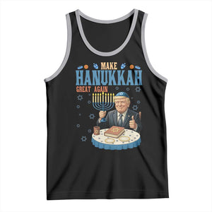 Funny Jewish Holiday Tank Top Make Hanukkah Great Again Ugly Gift TS12 Black Athletic Heather Print Your Wear