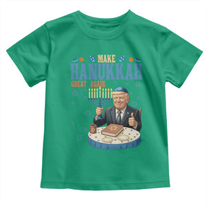 Funny Jewish Holiday Toddler T Shirt Make Hanukkah Great Again Ugly Gift TS12 Irish Green Print Your Wear