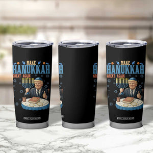 Funny Jewish Holiday Tumbler Cup Make Hanukkah Great Again Ugly Gift TS12 Print Your Wear