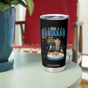 Funny Jewish Holiday Tumbler Cup Make Hanukkah Great Again Ugly Gift TS12 Print Your Wear