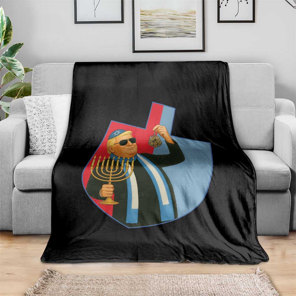 Funny Hanukkah Trump Throw Blanket Festival Of Lights Gift TS12 Print Your Wear