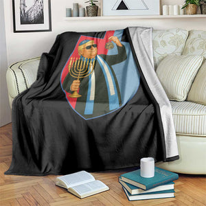 Funny Hanukkah Trump Throw Blanket Festival Of Lights Gift TS12 Print Your Wear