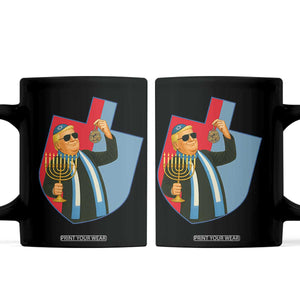 Funny Hanukkah Trump Coffee Mug Festival Of Lights Gift TS12 Black Print Your Wear