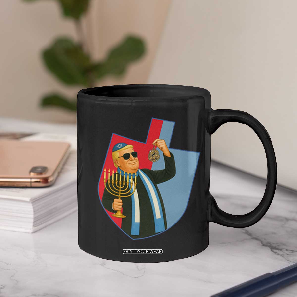 Funny Hanukkah Trump Coffee Mug Festival Of Lights Gift TS12 Print Your Wear