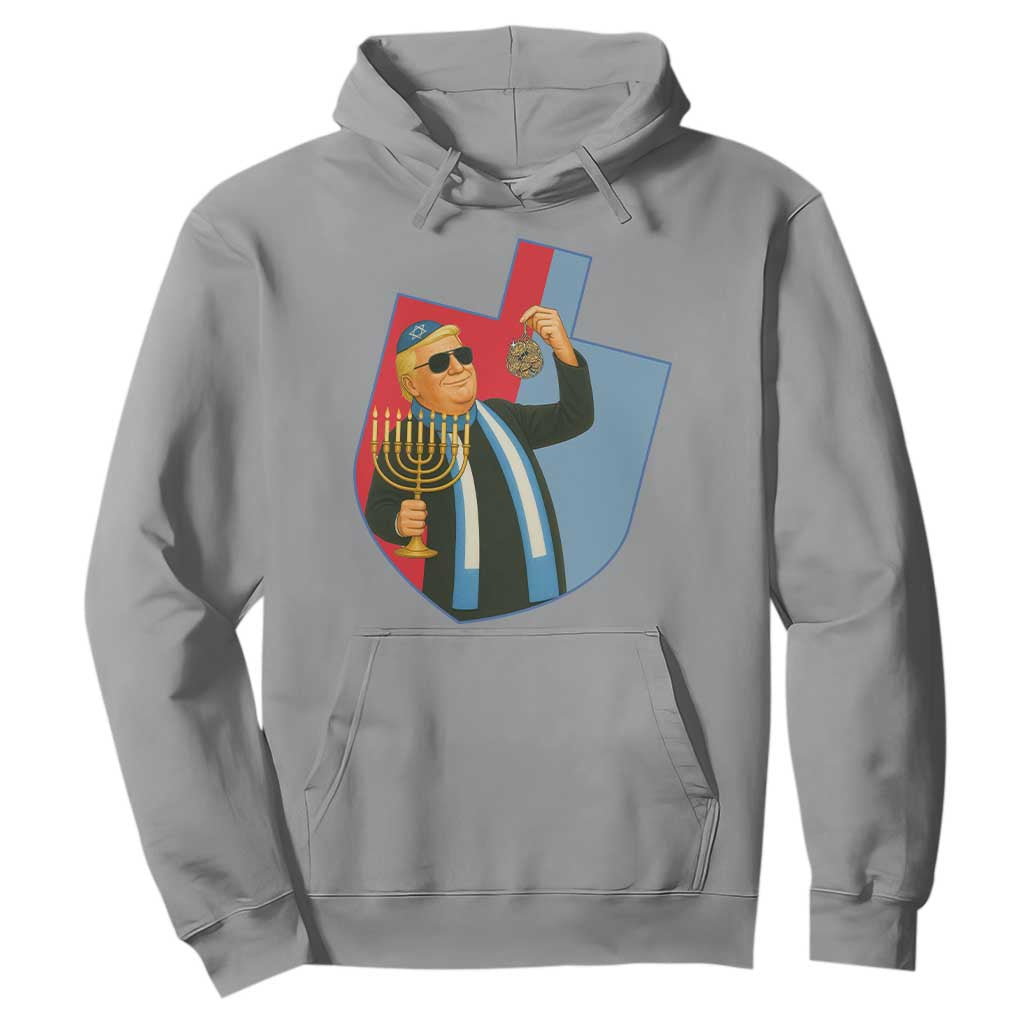 Funny Hanukkah Trump Hoodie Festival Of Lights Gift TS12 Sport Gray Print Your Wear