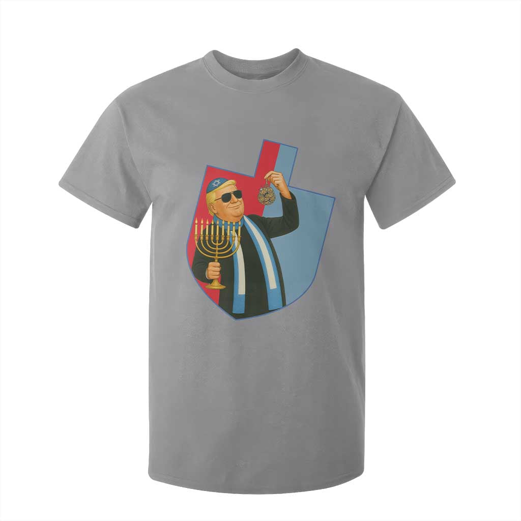 Funny Hanukkah Trump T Shirt For Kid Festival Of Lights Gift TS12 Sport Gray Print Your Wear