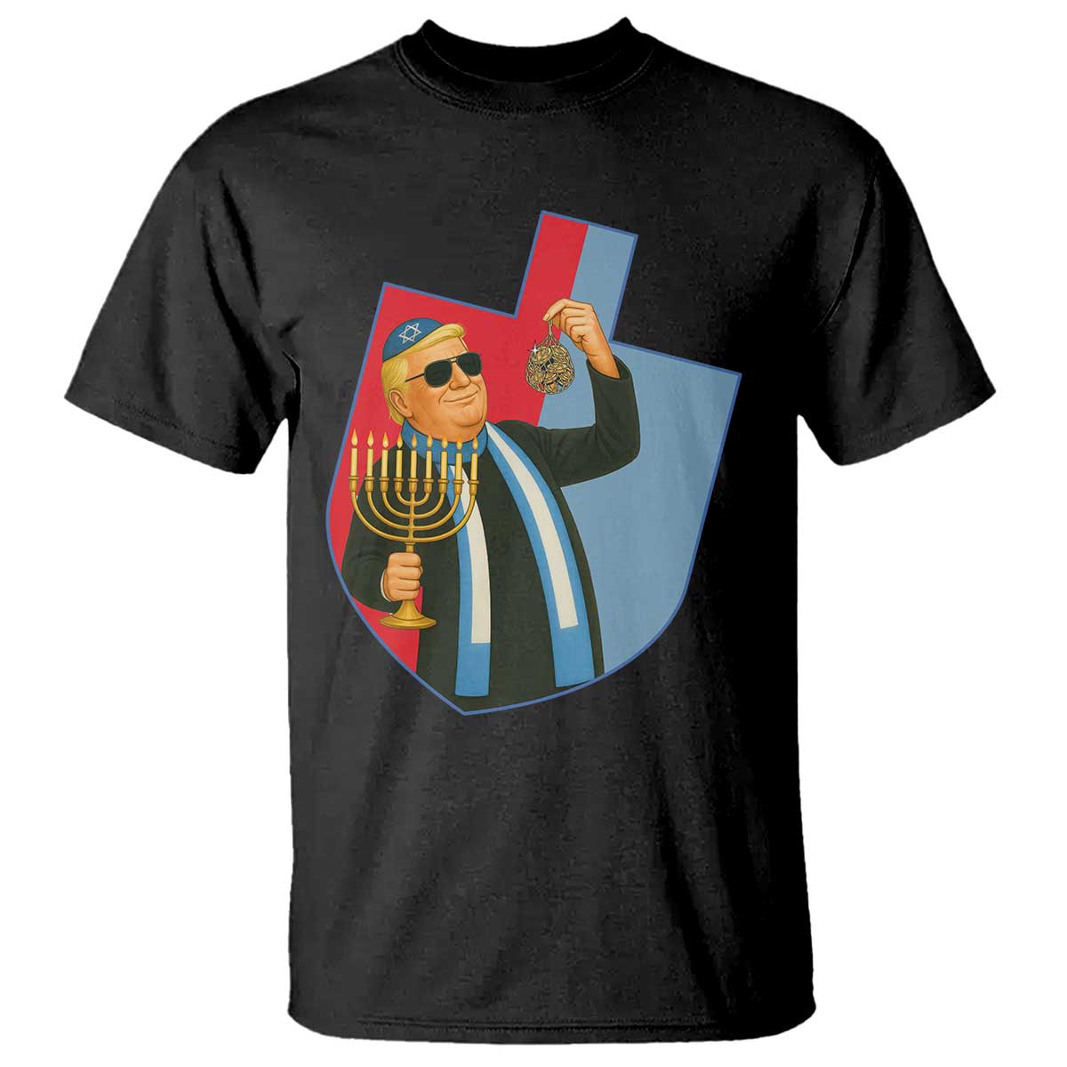 Funny Hanukkah Trump T Shirt Festival Of Lights Gift TS12 Black Print Your Wear