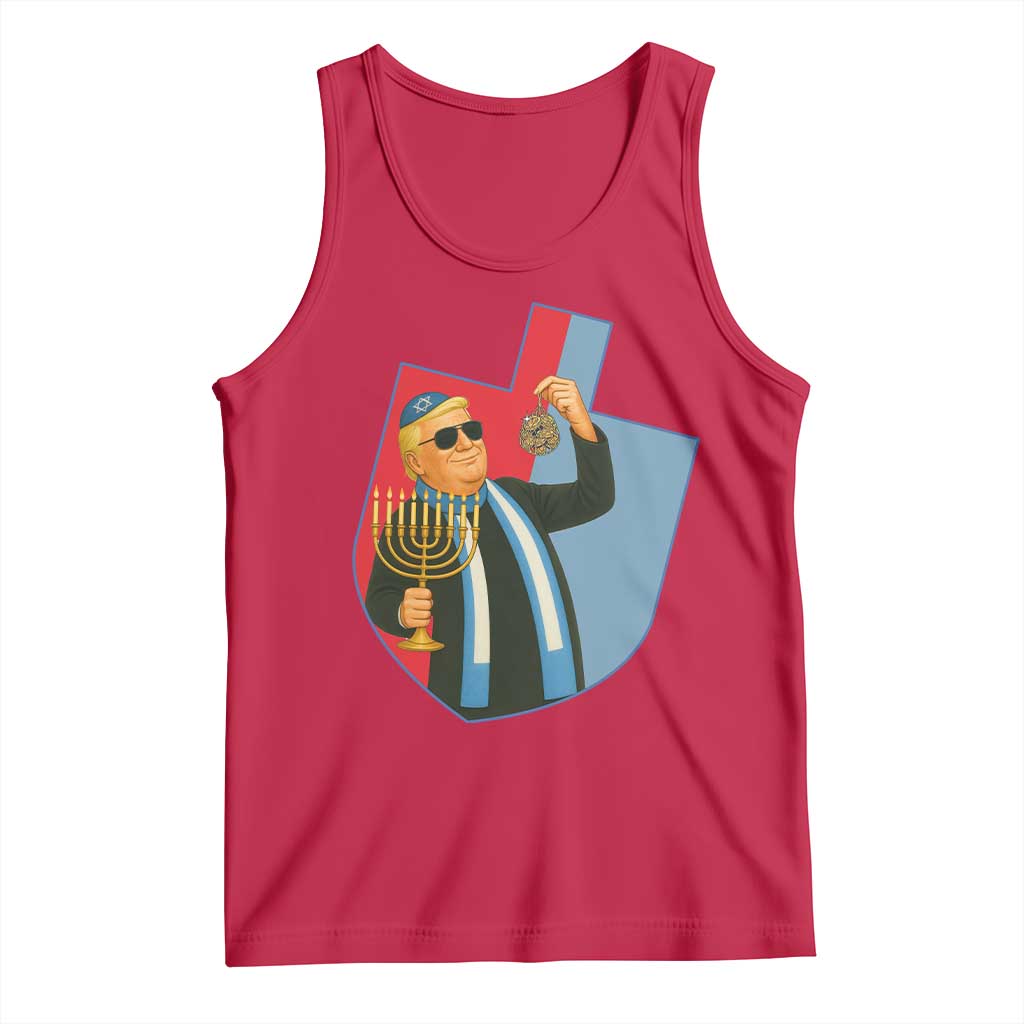 Funny Hanukkah Trump Tank Top Festival Of Lights Gift TS12 Red Print Your Wear
