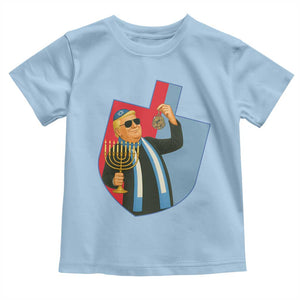Funny Hanukkah Trump Toddler T Shirt Festival Of Lights Gift TS12 Light Blue Print Your Wear