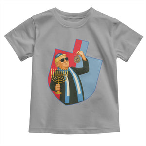 Funny Hanukkah Trump Toddler T Shirt Festival Of Lights Gift TS12 Sport Gray Print Your Wear