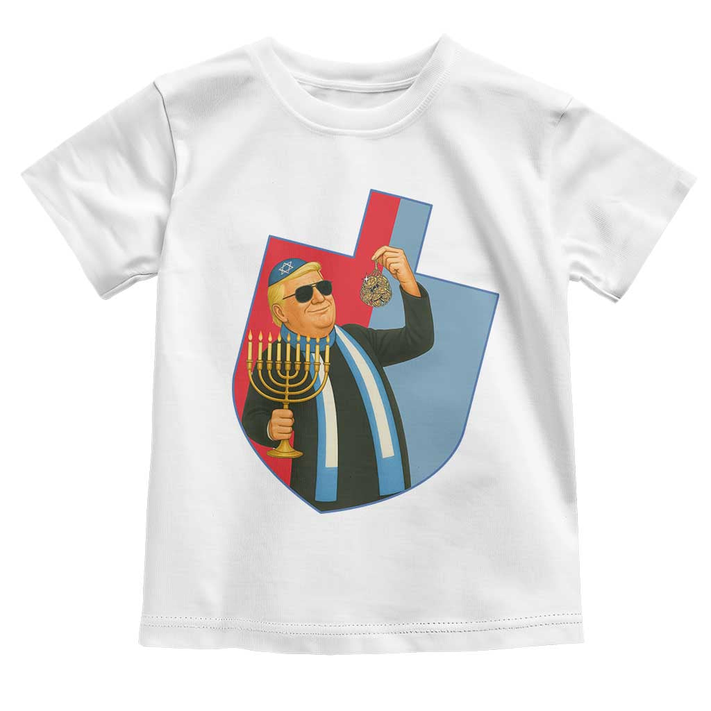 Funny Hanukkah Trump Toddler T Shirt Festival Of Lights Gift TS12 White Print Your Wear