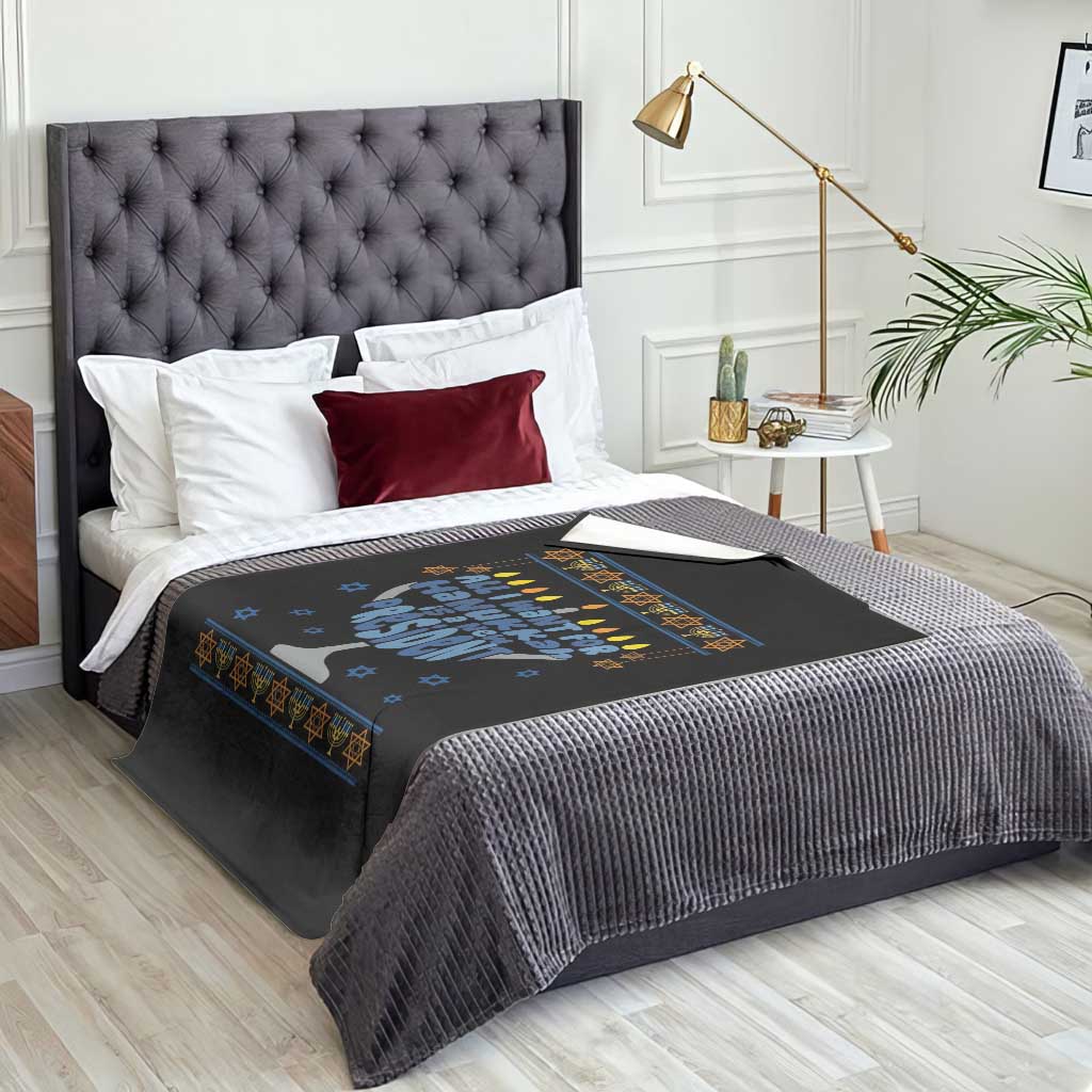 Funny Political Ugly Throw Blanket All I Want For Hanukkah Is A New President TS12 Print Your Wear