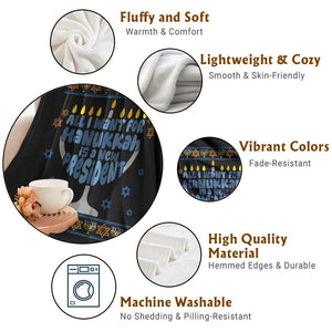 Funny Political Ugly Throw Blanket All I Want For Hanukkah Is A New President TS12 Print Your Wear