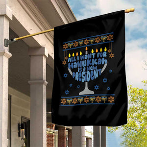 Funny Political Ugly Garden Flag All I Want For Hanukkah Is A New President TS12 Print Your Wear