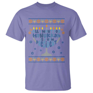 Funny Political Ugly T Shirt All I Want For Hanukkah Is A New President TS12 Violet Print Your Wear