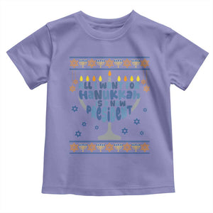Funny Political Ugly Toddler T Shirt All I Want For Hanukkah Is A New President TS12 Violet Print Your Wear