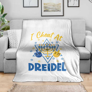 I Cheat At Dreidel Throw Blanket Funny Hanukkah Jewish Gift TS12 Print Your Wear