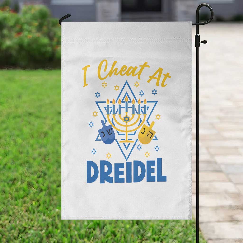 I Cheat At Dreidel Garden Flag Funny Hanukkah Jewish Gift TS12 Print Your Wear